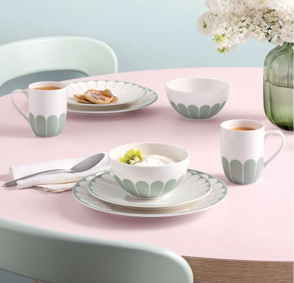 Fleur Vert Yeşil Porselen Kase 14 cm