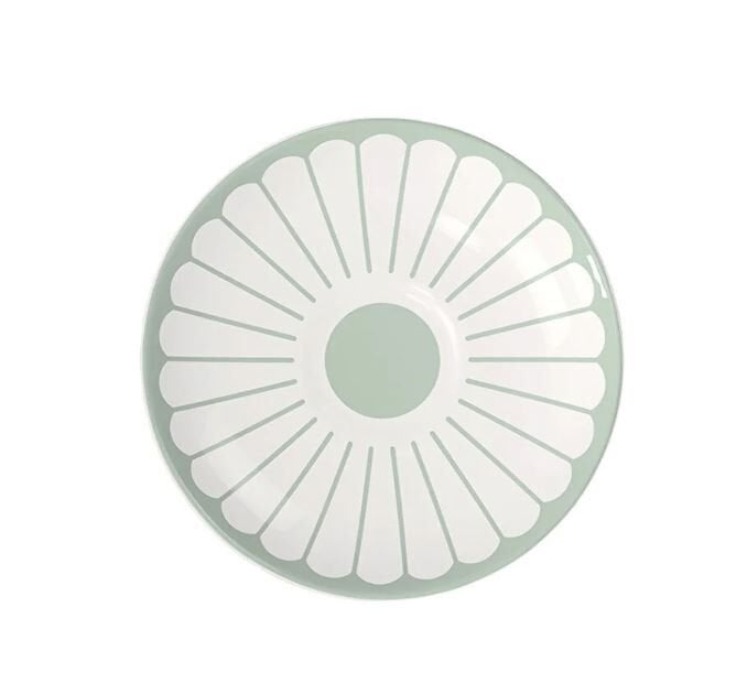 Fleur Vert Yeşil Porselen Türk Kahvesi Fincan Tabağı