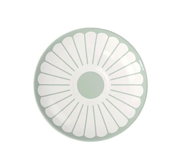 Fleur Vert Yeşil Porselen Türk Kahvesi Fincan Tabağı