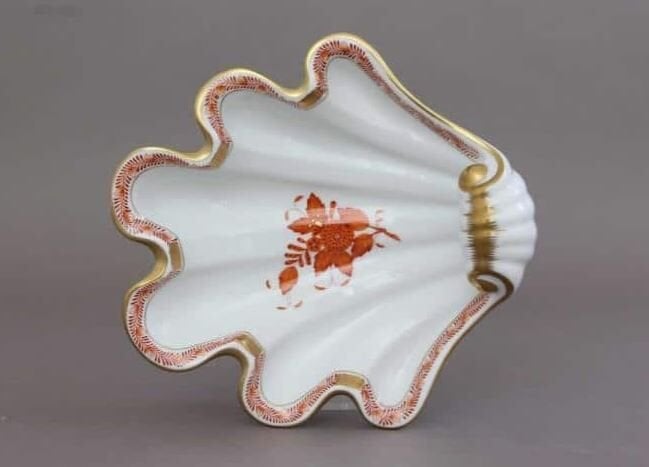 DENİZ KABUĞU FORMLU SERVİS TURUNCU