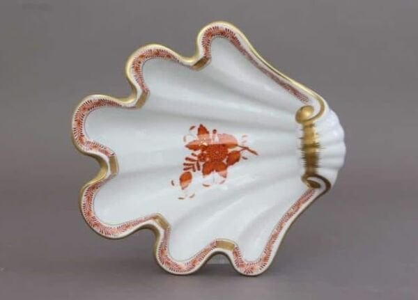 DENİZ KABUĞU FORMLU SERVİS TURUNCU