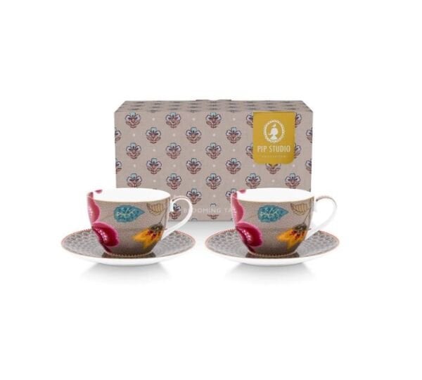 Fantasy Blooming Tales Haki İkili Çay Fincanı Seti 280 ml