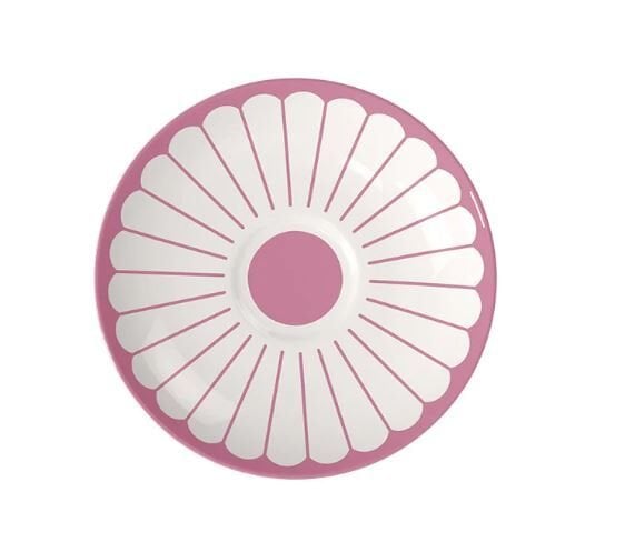 Fleur Cassis Pembe Porselen Kahve ve Çay Fincan Tabağı