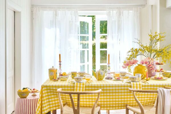 Lily & Lotus Sarı Oval Kek Servis Tabağı 33 cm