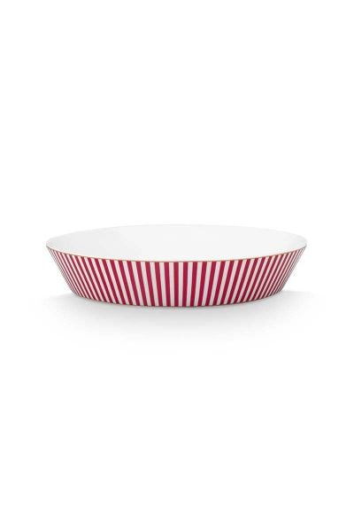 Royal Çizgili Pembe Çorba Tabağı 21,5 cm