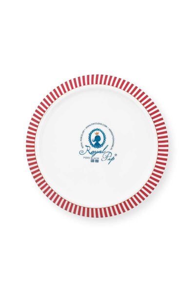 Royal Çizgili Pembe Çorba Tabağı 21,5 cm