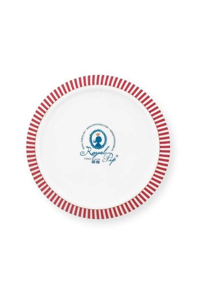 Royal Çizgili Pembe Çorba Tabağı 21,5 cm