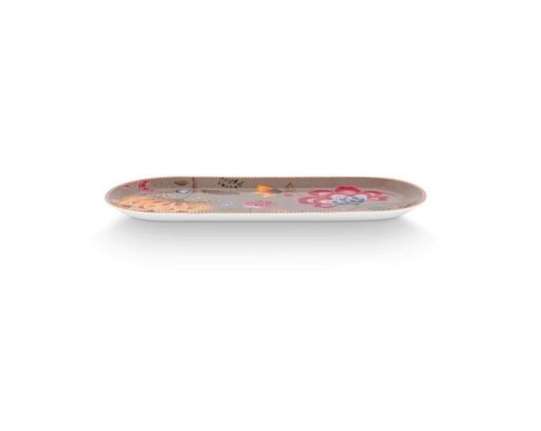 Fantasy Blooming Tales Haki Oval Kek Servis Tabağı 33 cm