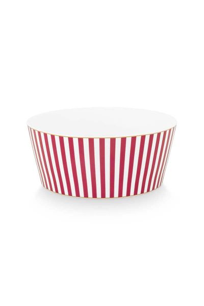 Royal Çizgili Pembe Kase 15 cm