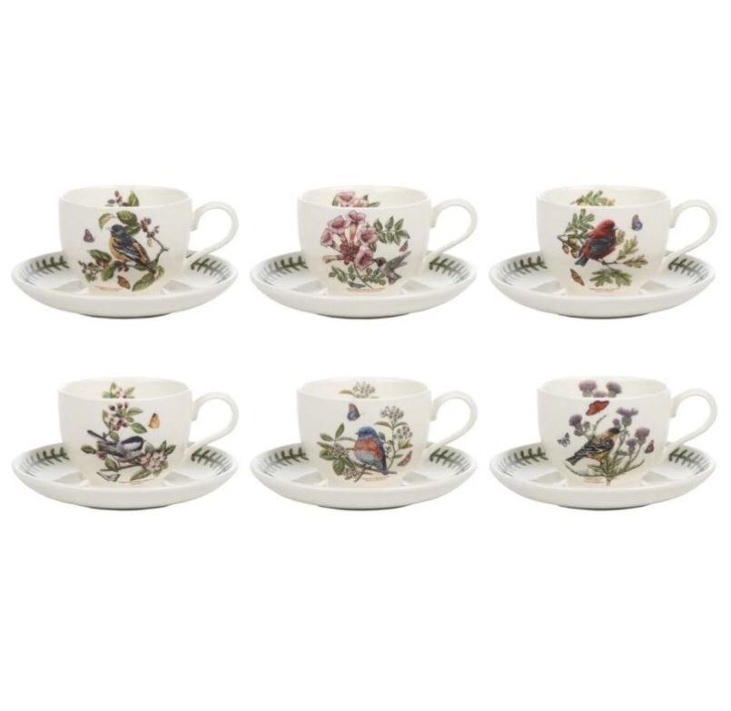 Botanic Garden Çay Fincan + Tabağı 6'lı