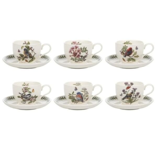 Botanic Garden Çay Fincan + Tabağı 6'lı