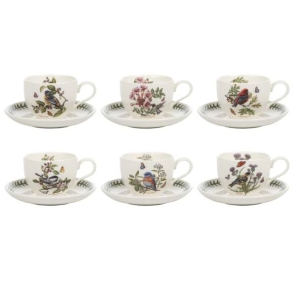 Botanic Garden Çay Fincan + Tabağı 6'lı