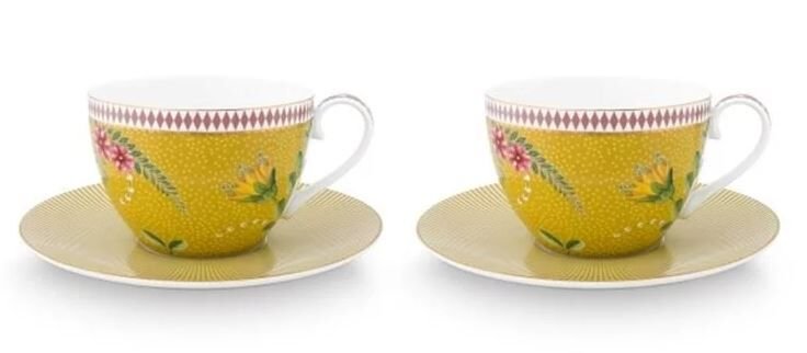 La Majorelle İkili Sarı Çay Fincanı Seti 280 ml.