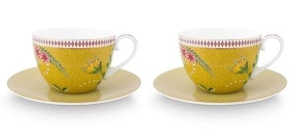 La Majorelle İkili Sarı Çay Fincanı Seti 280 ml.