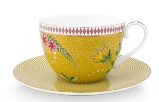 La Majorelle İkili Sarı Çay Fincanı Seti 280 ml.