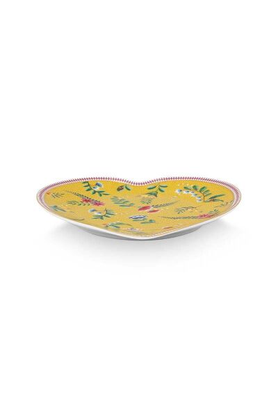 La Majorelle İkili Sarı Kalpli Tabak Seti 21.5cm