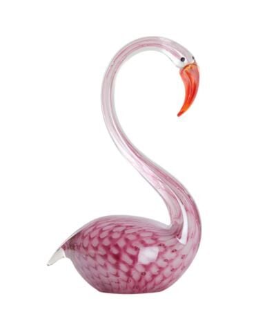 Kuğu Pembe Cam 17x9,5x29 cm