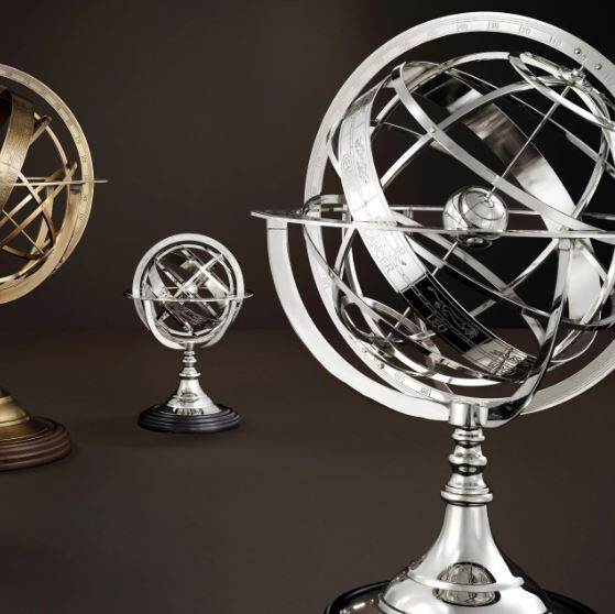 GLOBE S NICKEL FINISH S