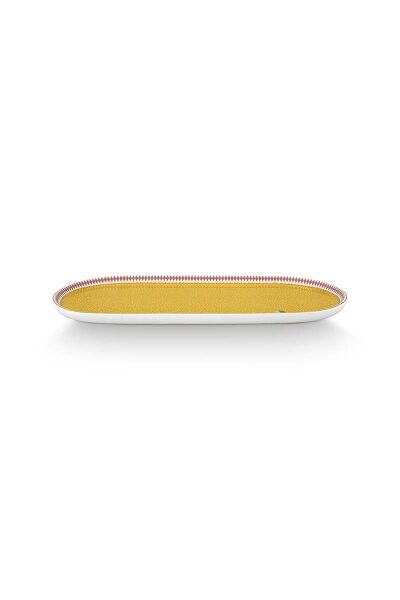 La Majorelle Sarı Oval Servis Tabağı 25 cm