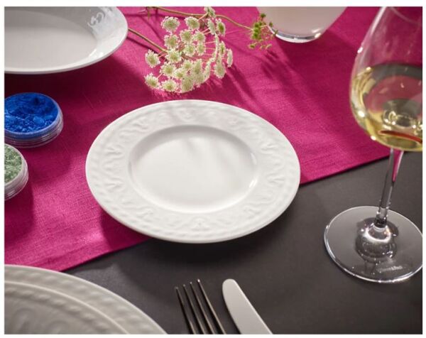 Cellini Beyaz Ekmek Tabağı 16 cm