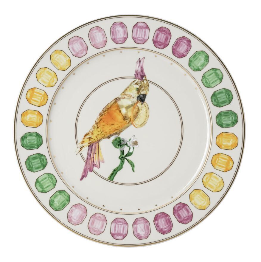 Idyllia Cockatoo Porselen Servis Tabağı 33 cm