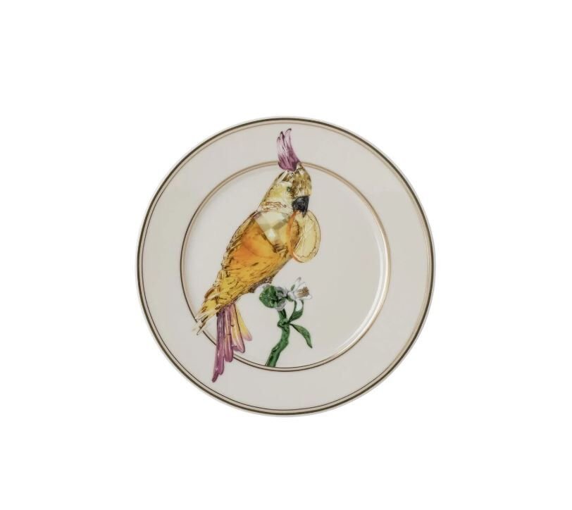 Idyllia Cockatoo Porselen Ekmek Tabağı 18 cm