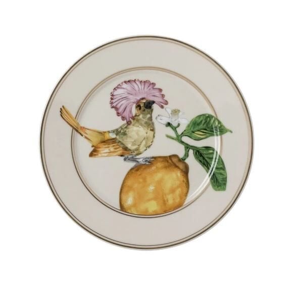 Idyllia Flycatcher Porselen Ekmek Tabağı 18 cm