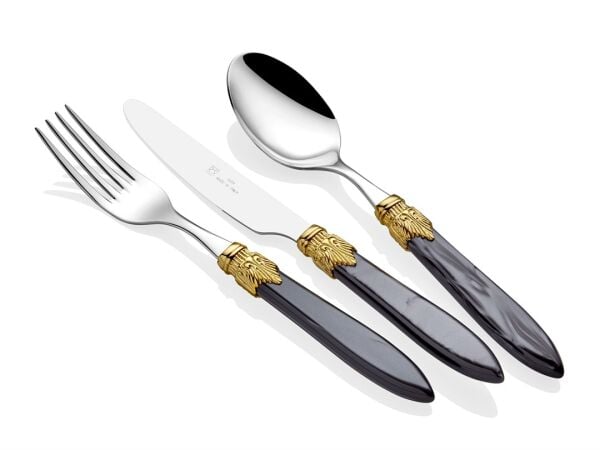 LAURA RING SİYAH 75 PARÇA SET