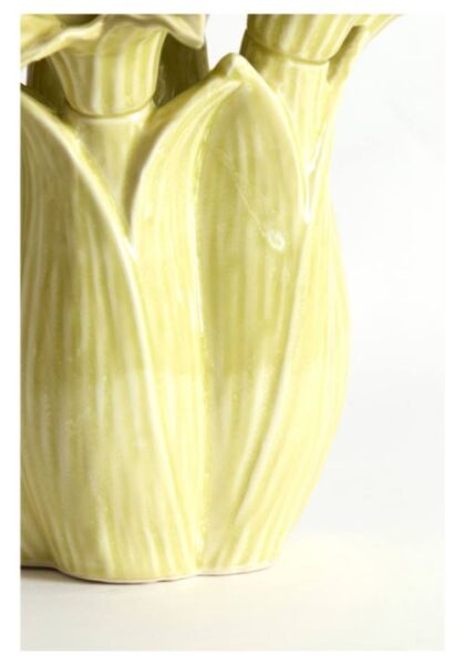 Sampaga Seramik Vazo – Sarı-Yeşil (Ø26,5 x 28 cm)