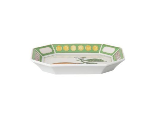 Idyllia Green Yeşil Porselen Dekoratif Tabak 15x12 cm