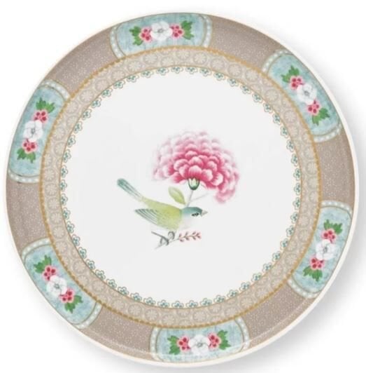 Blushing Birds Haki Mini Kek Standı 21 cm