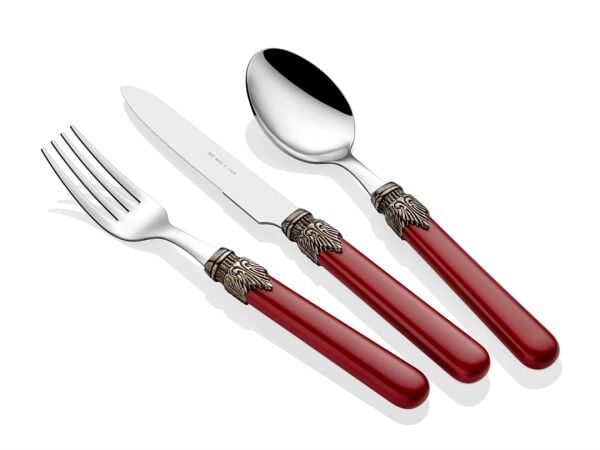 CLASSIC BORDO 24 PARÇA ÇATAL BIÇAK TAKIMI
