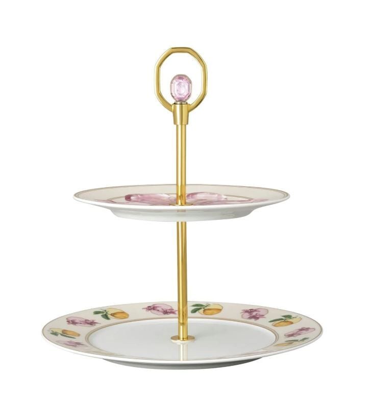 Idyllia Marshmallow Porselen Katlı Servis Tabağı 25 cm