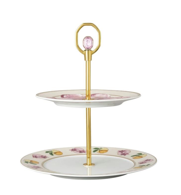 Idyllia Marshmallow Porselen Katlı Servis Tabağı 25 cm