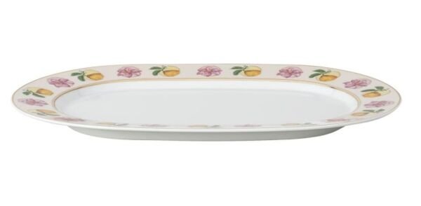 Idyllia Marshmallow Porselen Oval Servis Tabağı 34 cm