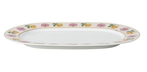 Idyllia Marshmallow Porselen Oval Servis Tabağı 34 cm