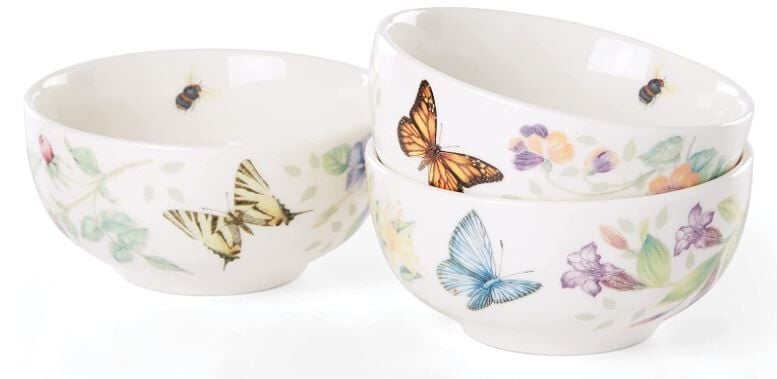 LENOX BUTTERFLY MEADOW- KASE SETI, 3'LU, 0.32 L, 11CM