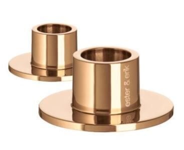 Candleholders small | Rose Gold | Shiny