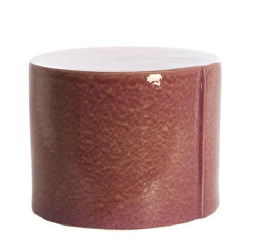 Chulilla Seramik Yan Sehpa – Koyu Pembe (Ø42 x 34 cm)