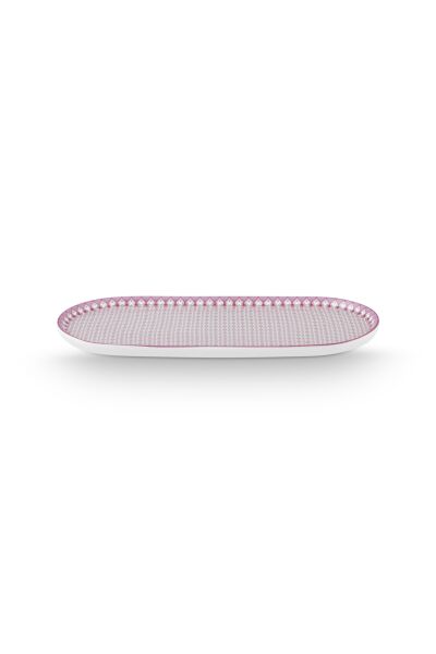 Lily & Lotus Oval Servis Tabağı 25 cm