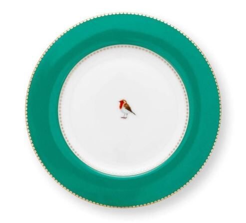 Love Birds Yeşil Tabak 17 cm