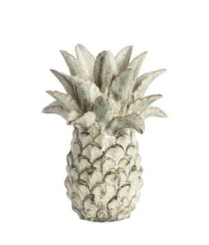 Nanasi Seramik Dekoratif Ananas Zeytin Yeşili – 21,5 cm