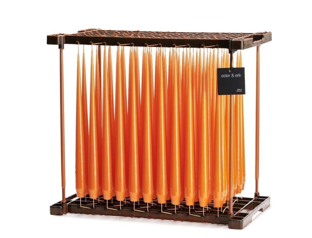 Taper candles mild orange | Lacquer 32 cm