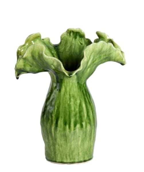 Viveiro Seramik Dekoratif Vazo Yeşil – 42 cm