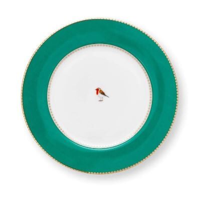 Love Birds Yeşil Tabak  21 cm