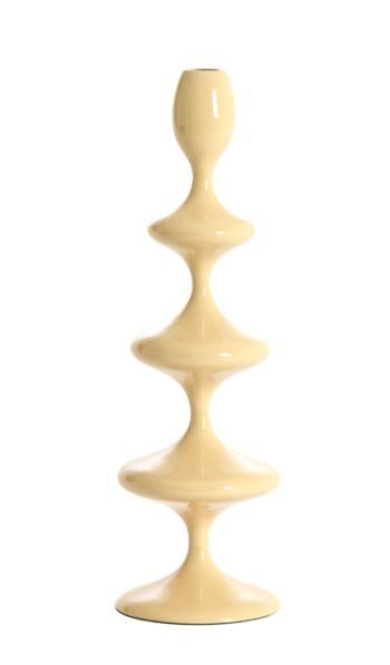 Vireen Metal Mumluk Parlak Bej – 34,5 cm
