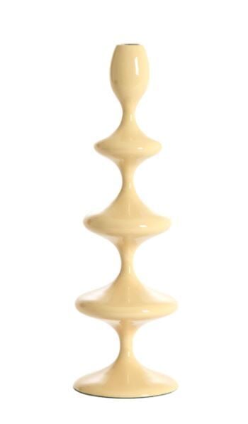 Vireen Metal Mumluk Parlak Bej – 34,5 cm