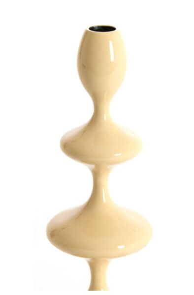 Vireen Metal Mumluk Parlak Bej – 34,5 cm