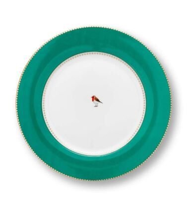 Love Birds Yeşil Yemek Tabağı 26,5 cm