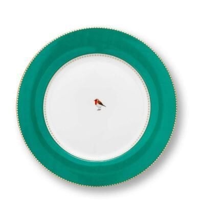 Love Birds Yeşil Yemek Tabağı 26,5 cm